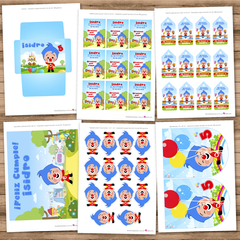 Kit imprimible plim plim nene cumpleaños decoracion candybar