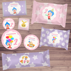 Kit imprimible plim plim nena cumpleaños decoracion + candybar