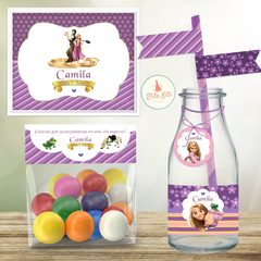 Kit Imprimible Rapunzel decoración mesa dulce