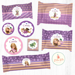Kit Imprimible Rapunzel decoración golosinas candybar