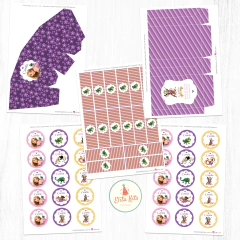Kit Imprimible Rapunzel decoración cumpleaños nena