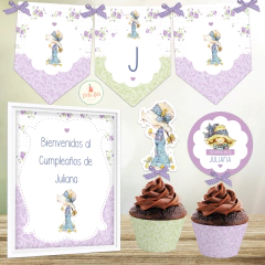 Kit Imprimible Sarah Kay decoración cumpleaños