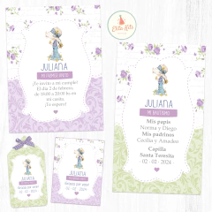 Kit Imprimible Sarah Kay decoración cumpleaños