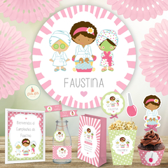 Kit imprimible Cumpleaños de Spa para nenas Spa Party