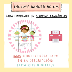 Kit imprimible Spa Party + Banner Circular - comprar online