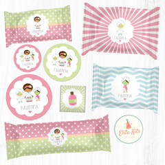 Kit imprimible spa party cumpleaños de spa para nenas
