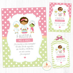 Kit imprimible spa party cumpleaños de spa para nenas