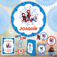 Banner imprimible cumpleaños Spidey