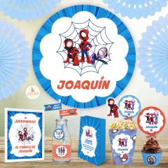 Banner imprimible cumpleaños Spidey