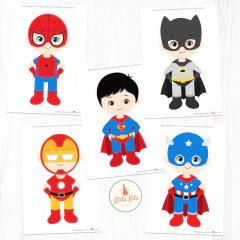 Kit Imprimible Superhéroes Bebé + Banner Circular - tienda online