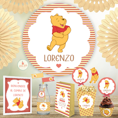 kit imprimible cumpleaños winnie pooh