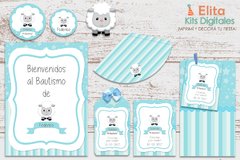 kit imprimible ovejita nene varón