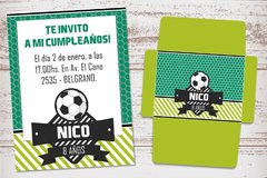 Kit imprimible fútbol personalizado cumpleaños