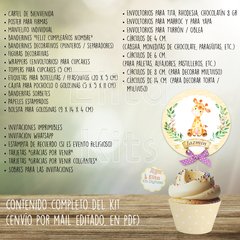 kit imprimible jirafa bebe baby shower