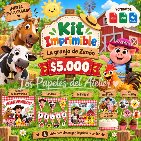 La Granja De Zenon - Kits Imprimibles