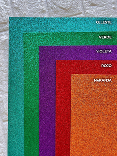 Cartulina Glitter 250 Grs - tienda online