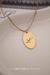 Colar Oval Personalizável Inicial - 25mm X 15mm