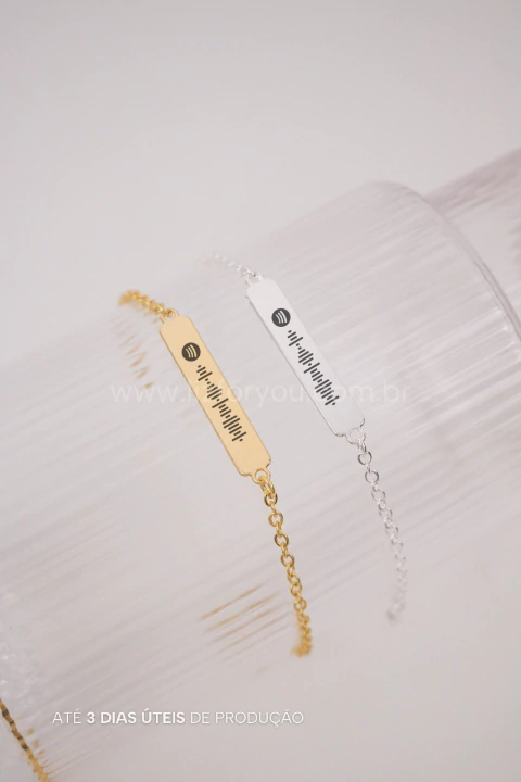 Pulseira Plaquinha Personalizável Spotify - 30mm x 5mm - buy online