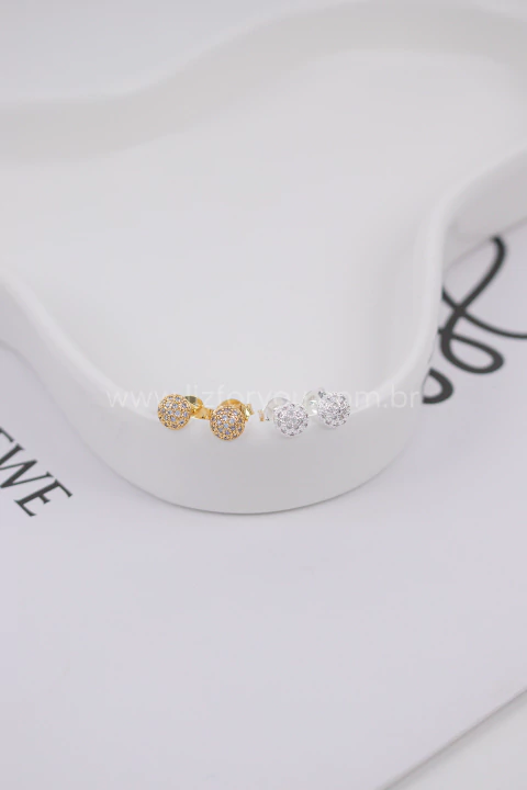 Brinco Mini Ball Cravejado - buy online