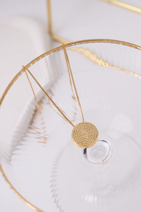 Colar Medalha Pai Nosso - comprar online