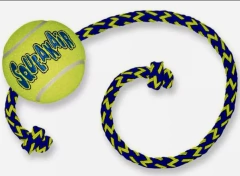 Pelota KONG con soga y chifle - Patita Patita Adiestramiento