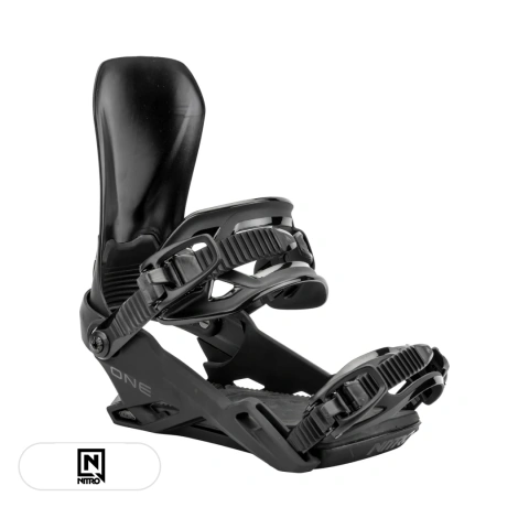 Fijaciones Nitro de snowboard One • Ultra Black