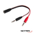 ADAPTADOR 3.5 HEMBRA A MIC Y AURICULAR NETMAK NM-C50