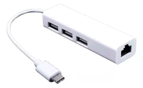 ADAPTADOR TIPO C (M) A 3 USB 2.0 + RJ45 NM-TC40