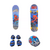 SET SKATE PATINETA PARA NIÑOS CON CASCO Y PROTECCION SPIDERMAN