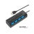 HUB ADAPTADOR USB 4 PUERTOS USB 2.0 C/SWITCH NETMAK NM-AC08