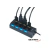 HUB ADAPTADOR USB 4 PUERTOS USB 2.0 C/SWITCH NETMAK NM-AC08 en internet