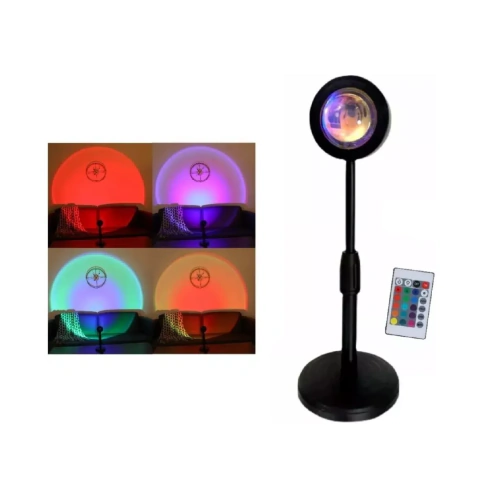 LAMPARA LED LUZ SUNSET PROYECTOR CON CONTROL