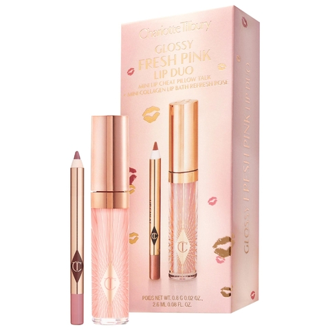 Charlotte Tilbury glossy fresh pink lip duo
