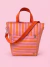 Bolsa Maxibagú | Listras Laranja e Rosa