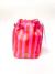 Bolsa Minibagú | Listras Rosa e Vermelho