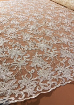 Vestido Noiva Boho Champanhe Bordado - comprar online