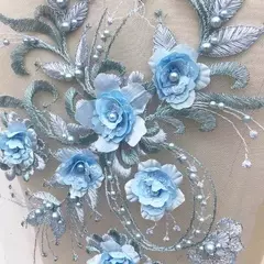 Véu Bordado Flores Coloridas - comprar online