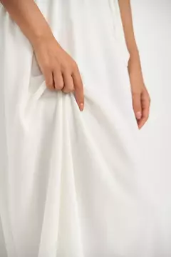 Imagem do Vestido Noiva Alfaiataria Envelope Midi