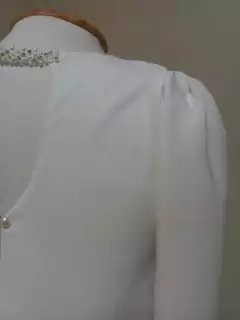 Vestido Noiva Alfaiataria Pérolas - Estilista Viviane Batista