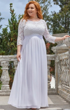 vestido noiva simples plus size