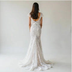 Vestido Noiva Renda Chantilly e Tule Bordado na internet