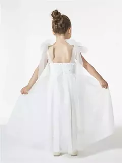Vestido Infantil Boho Renda & Tule Primavera na internet