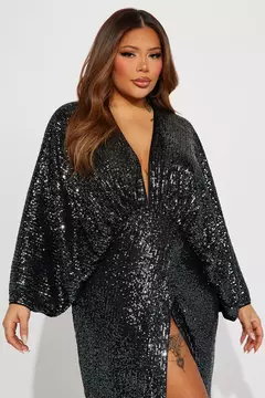 Vestido Caftan Luxo Paetês - comprar online