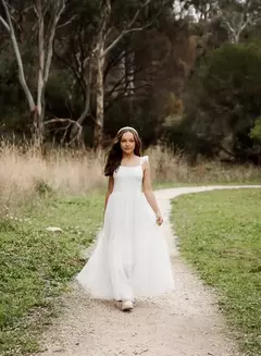 Vestido Boho Tule Menina Moça - loja online