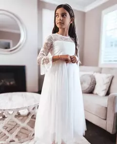 Menina Laço Tule e Renda na internet