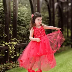 Vestido Menina Flores & Pérolas 3D - loja online