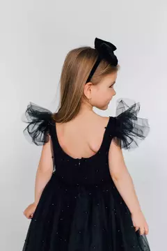 Vestido Menina Tutu Pérolas - Estilista Viviane Batista