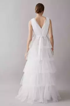 Vestido Noiva Tule Vintage Camadas - Estilista Viviane Batista