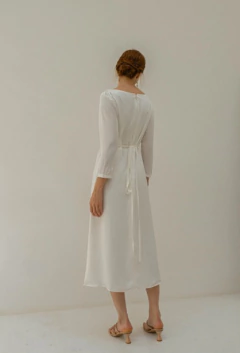 Vestido Noiva Midi Classico Cetim - comprar online