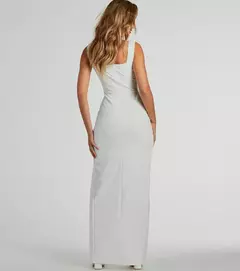 Vestido Noiva Minimalista Fenda na internet